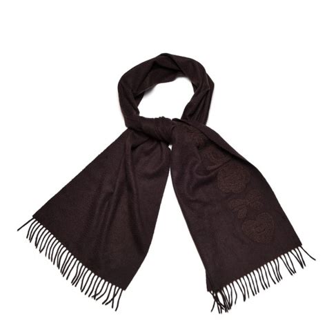 chanel black logo scarf|chanel brown cashmere scarf.